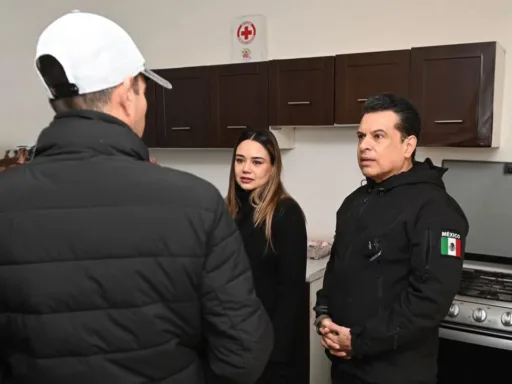 Con humanismo y compromiso, Lalo Gattás y Lucy de Gattás visitan albergue y colonias para dar cobijo a familias