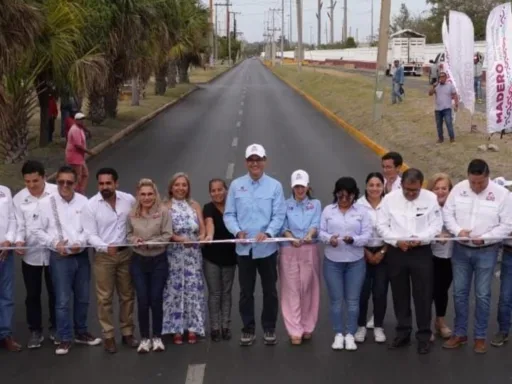 Erasmo González inaugura 9 kilómetros de pavimentación en Ciudad Madero, una obra que transforma la vialidad y beneficia a la comunidad
