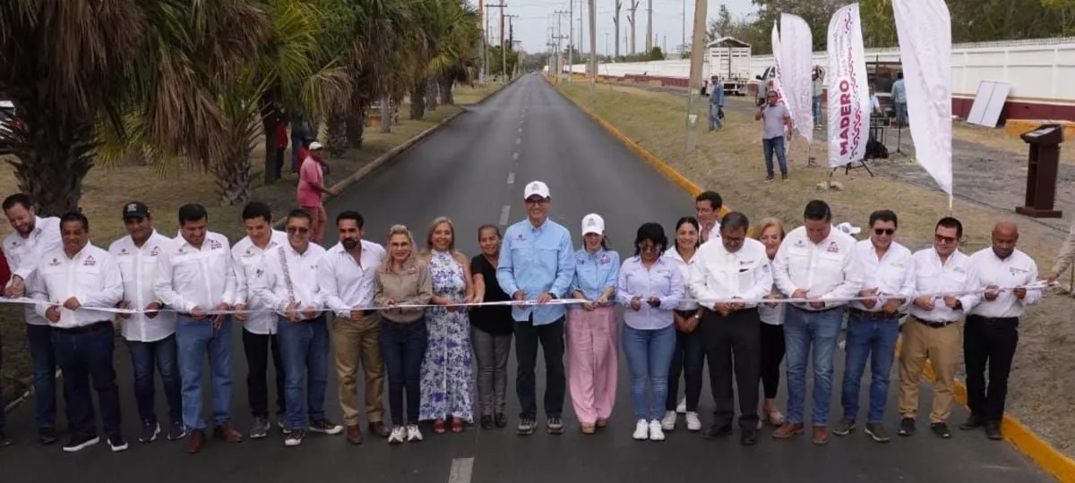 Erasmo González inaugura 9 kilómetros de pavimentación en Ciudad Madero, una obra que transforma la vialidad y beneficia a la comunidad