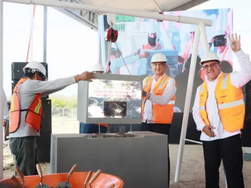 Inauguran en Altamira la primera piedra de la Planta de Tratamiento de Aguas Residuales, con una inversión de más de 500 millones de pesos
