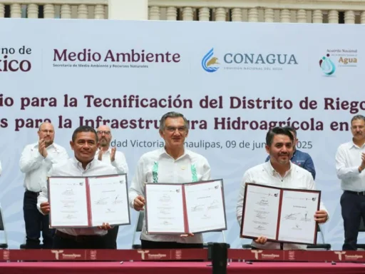 Inicia en Tamaulipas la firma del convenio de modernización del campo y apoyo hidráulico