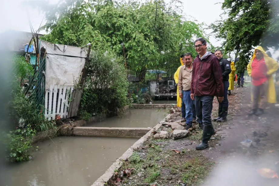 Erasmo González Supervisa Drenes Pluviales y Sistema Lagunario en Ciudad Madero