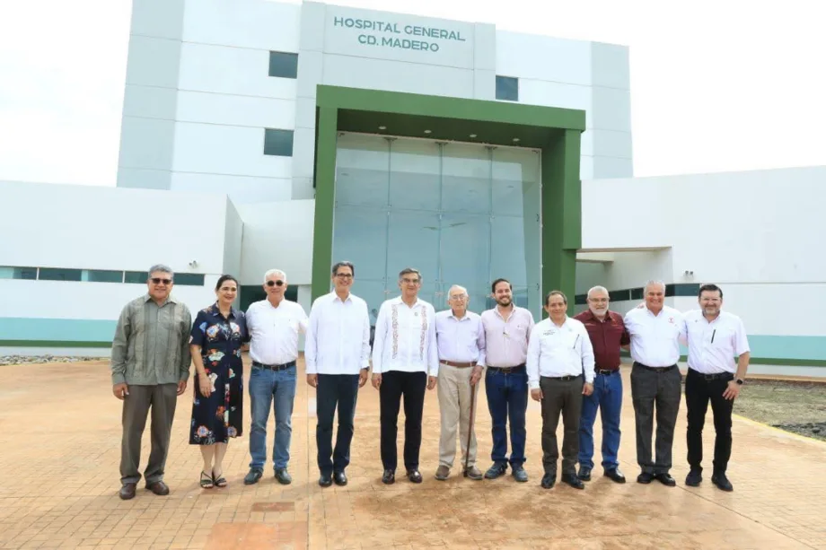 Avanza el Nuevo Hospital General de Ciudad Madero con 88% de obra terminada