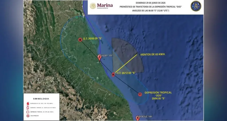 Barry se degrada a depresión tropical en 2025; afectaciones en Tamaulipas
