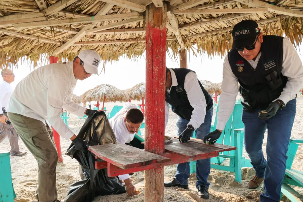Limpieza de playas en Ciudad Madero
