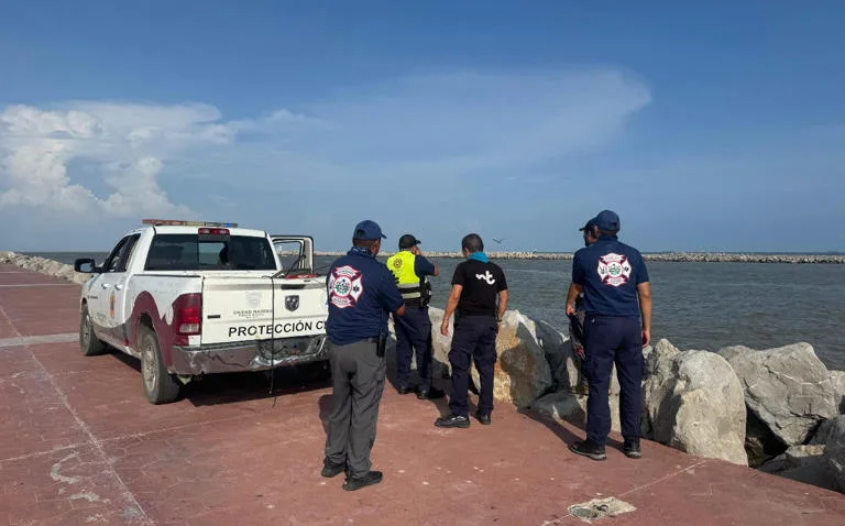 Encuentran un cocodrilo de casi tres metros en Playa Miramar; se activa operativo de protección