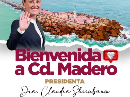 Ciudad Madero recibe con orgullo a Claudia Sheinbaum Pardo en 2025