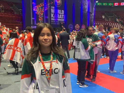 Tamaulipeca Fernanda Téllez Vargas lista para competir en Copa del Mundo de Karate en Suecia 2025