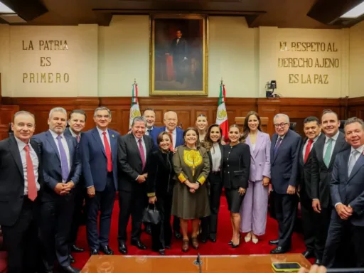 Américo Villarreal asiste a la toma de poder del nuevo Poder Judicial en CDMX