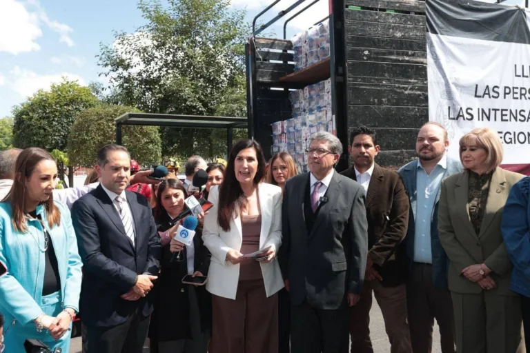 Cámara de Diputados envía 49 toneladas de ayuda a damnificados por lluvias