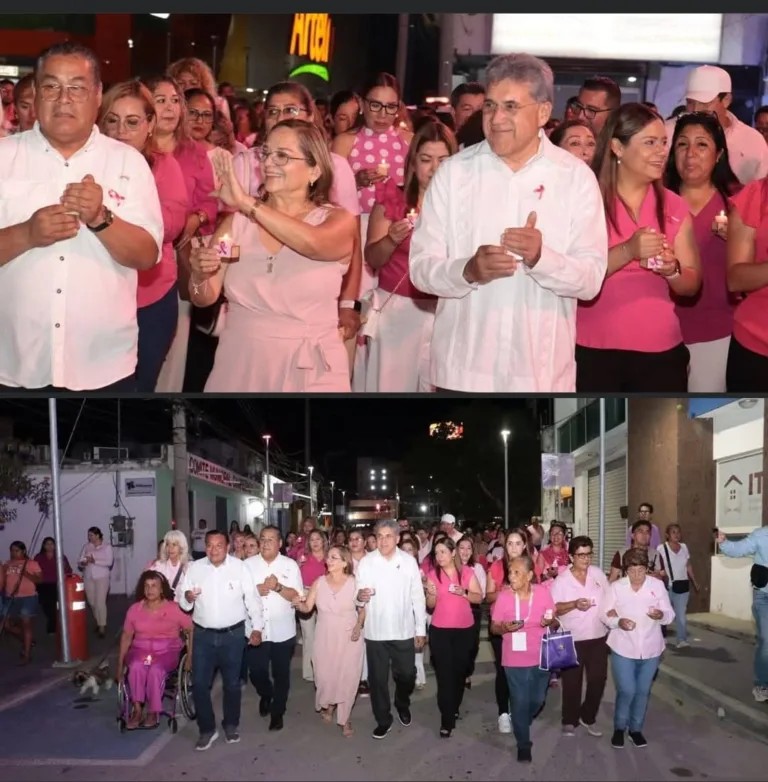 Altamira enciende la Vela de la Esperanza en el Mes Rosa contra el cáncer de mama