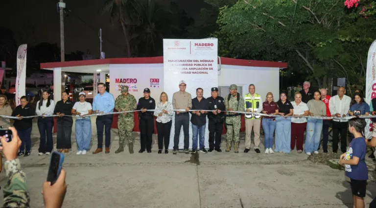 Erasmo González inaugura módulo de seguridad en Unidad Nacional