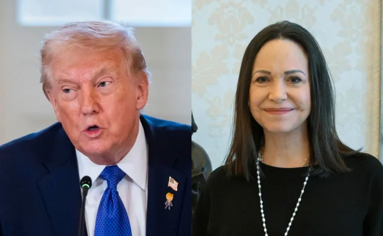 Trump y María Corina Machado almuerzan hoy en Casa Blanca por Venezuela