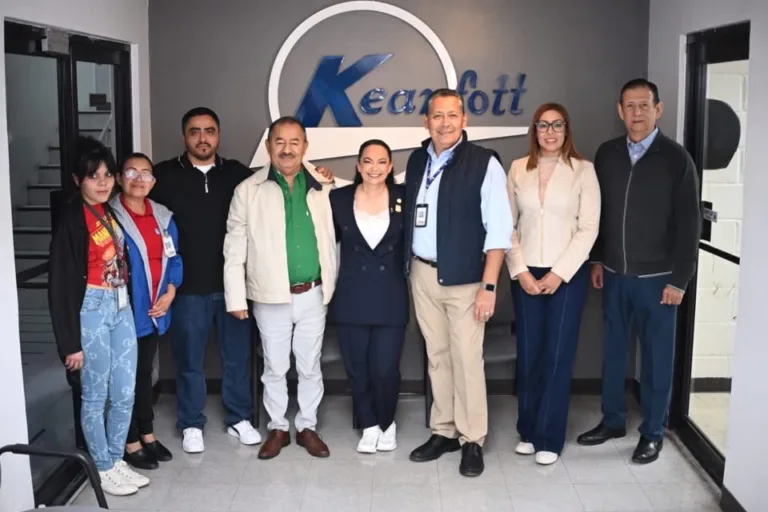 Olga Sosa reconoce modelo laboral ejemplar de 40 horas en Kearfott Matamoros
