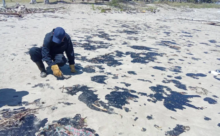 Suman más de 30 toneladas de hidrocarburo recogido en playas de Veracruz